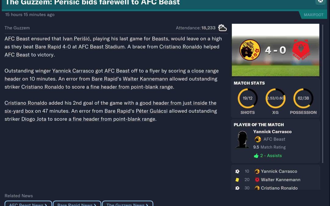 AFC Beast vs Bare Rapid